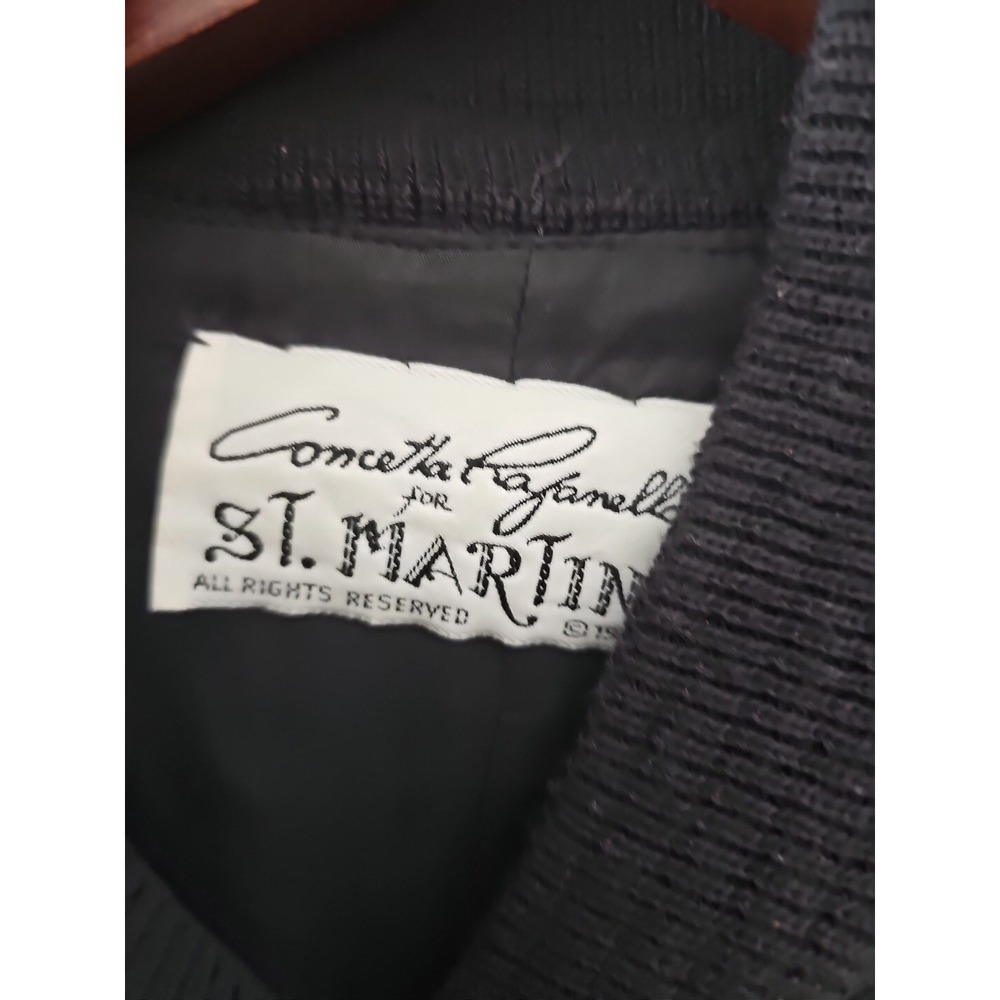 CONCETTA Rafanello ST. MARTIN Snap Button Painted Embellished Jacket 50" Chest - Picture 4 of 9